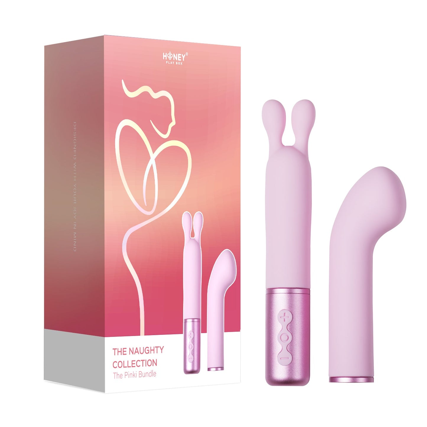 The Naughty Collection - Interchangeable Heads Vibrator, Toys – shown in product photo,
