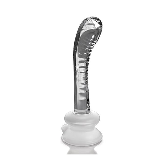 Icicles No. 88 Hand Blown Glass G-Spot Massager w/Suction Cup - Clear Parties By Kristen
