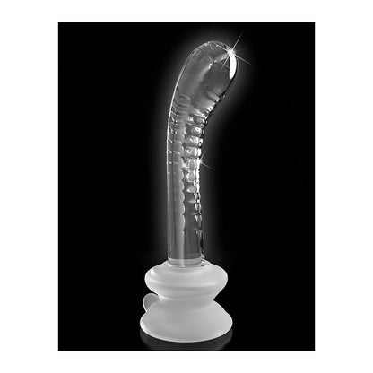 Icicles No. 88 Hand Blown Glass G-Spot Massager w/Suction Cup - Clear Parties By Kristen