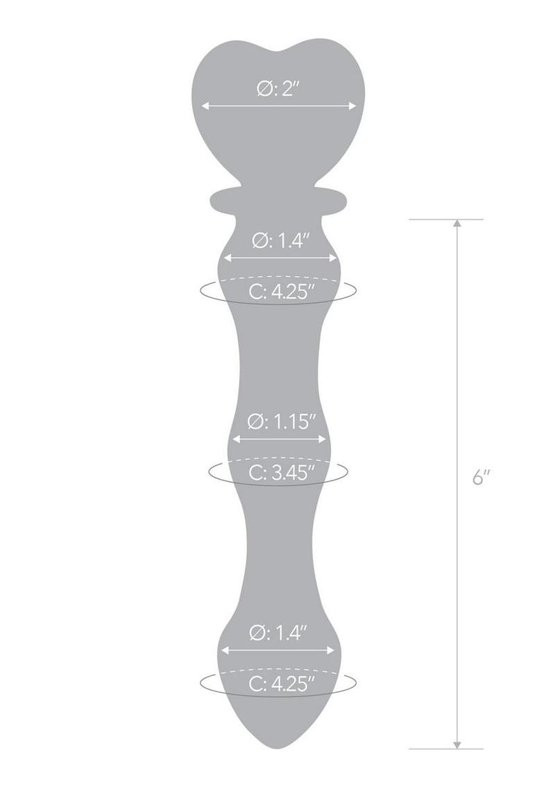 Glass Heart Dildo