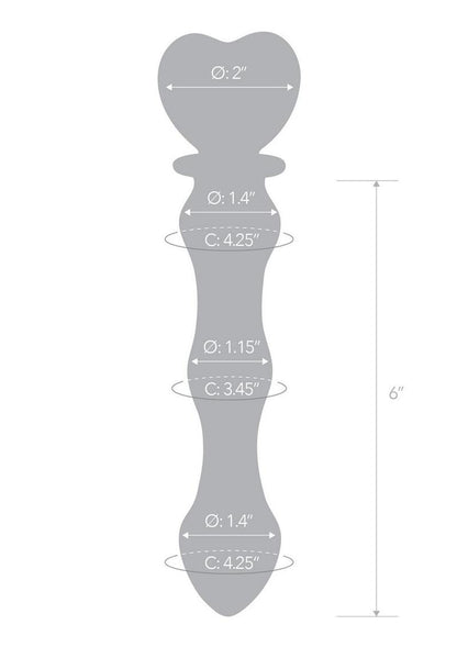 Glass Heart Dildo